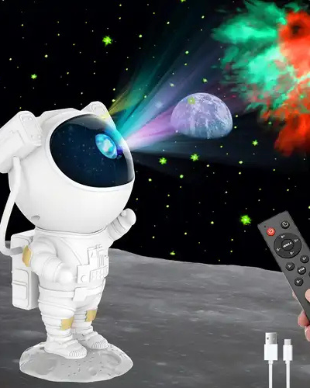 Galaxy Astronaut – LED projektor zvezdanog neba (23 cm, višebojni efekti)