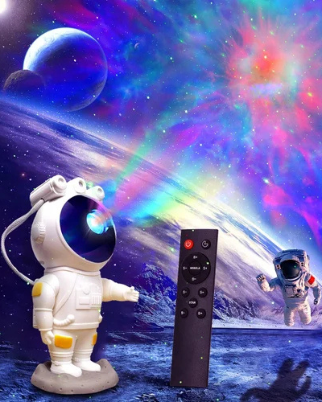 Galaxy Astronaut – LED projektor zvezdanog neba (23 cm, višebojni efekti)